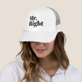 Lustiger Baseball MR. RIGHT Truckerkappe (Beispiel)