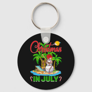 Lustiger Baseball-Santa-Hut Hawaiianischer Weihnac Schlüsselanhänger