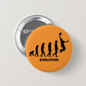 Lustiger Basketball Button (Vorne & Hinten)
