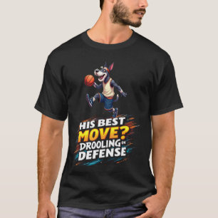 Lustiger Basketball für Schnauzer-Hunde-Liebhaber T-Shirt