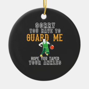 Lustiger Basketball Keramik Ornament