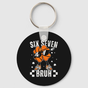 Lustiger Basketball Six Bruh Pyjama Sieben Shamroc Schlüsselanhänger