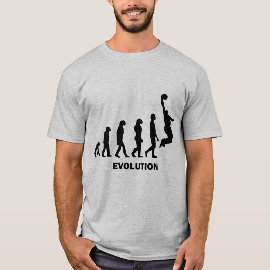 Lustiger Basketball T-Shirt (Vorderseite)