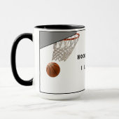 Lustiger Basketball Tasse (Links)
