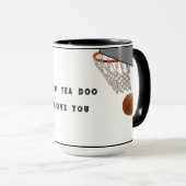 Lustiger Basketball Tasse (VorderseiteRechts)