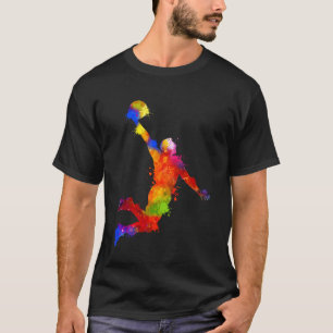 Lustiger Basketballspieler Liebhaber Sportteam Tie T-Shirt