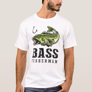 Lustiger Bass-Angler-Angler-Fisch-Angler-Zitat T-Shirt
