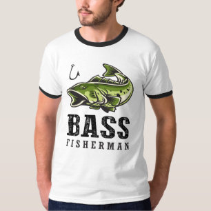 Lustiger Bass-Angler-Angler-Fisch-Angler-Zitat T-Shirt