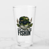 Lustiger Bassangeln Glas (Vorderseite)