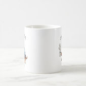 Lustiger Basset Hound Geschäftsanzug Kaffee Kaffeetasse (Mittel)