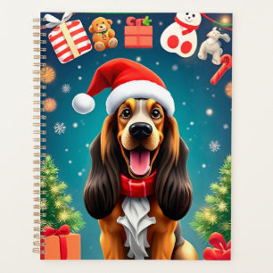 🎁Lustiger Basset-Hund Weihnachtsplaner Geschenk Planer