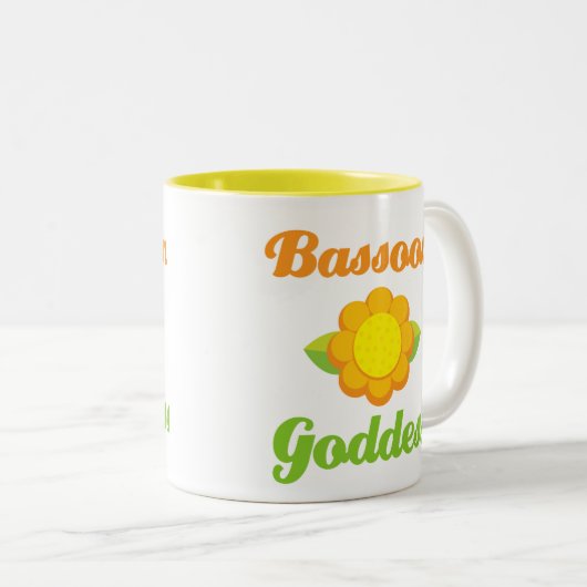 Lustiger Bassoon Zweifarbige Tasse (VorderseiteRechts)