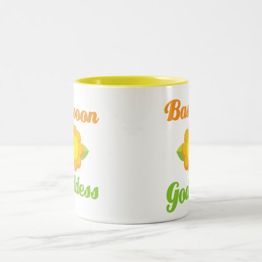 Lustiger Bassoon Zweifarbige Tasse (Mittel)