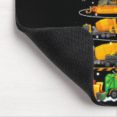 Lustiger Baubagger LKW Weihnachtsbaum Mousepad (Ecke)