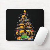 Lustiger Baubagger LKW Weihnachtsbaum Mousepad (Mit Mouse)