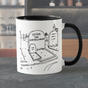 Lustiger Bauchredner-Witz über Bauchreden Tasse