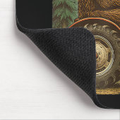 Lustiger Bauer Design Männer Traktor Rancher Bauer Mousepad (Ecke)