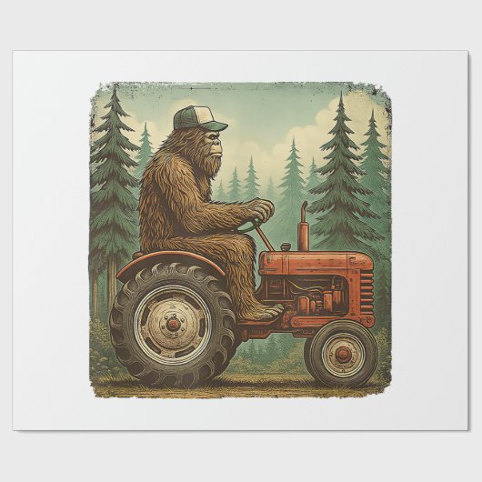  Lustiger Bauer Design Männer Traktor Rancher Farm Geschenkpapier (Flach)
