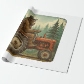  Lustiger Bauer Design Männer Traktor Rancher Farm Geschenkpapier (Ungerollt)