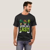 Lustiger Bauer Hacken Ist Nicht Einfach Gemüse Pfl T-Shirt (Vorne ganz)