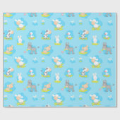 Lustiger Bauernhof Geschenkpapier (Flach)