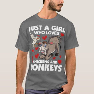 Lustiger Bauernhof-Tier - Nur ein Mädchen, das Hüh T-Shirt