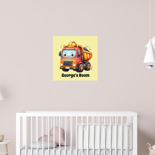 Lustiger Bauliebhaber-Kinderzimmer Poster (Kinderzimmer 2)