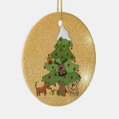 Lustiger Baum Keramik Ornament (Rechts)