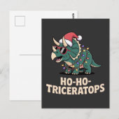 Lustiger Baum Rex Dinosaurier Urlaub Humor Postkarte (Vorne/Hinten)
