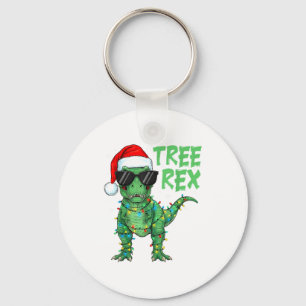 Lustiger Baum Rex Weihnachten Dinosaurier Santa Hu Schlüsselanhänger