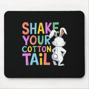 Lustiger Baumwollschwanz-Osterhase Ostertag Gesche Mousepad