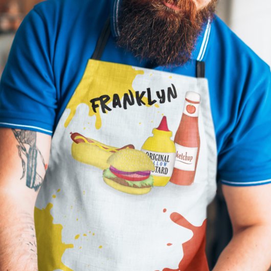 Lustiger BBQ-Grill personalisiert Schürze