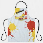 Lustiger BBQ-Grill personalisiert Schürze (Vorderseite)