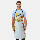Lustiger BBQ-Grill personalisiert Schürze (Getragen)