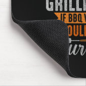 Lustiger Bbq-Raucher Ich Bin Ein Grillmeister Männ Mousepad (Ecke)