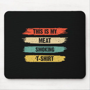 Lustiger Bbq-Raucherliebhaber Retro Vintage Das is Mousepad