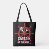 Lustiger BBQ-Segelscheepskapitän des Grills Tasche (Rückseite)