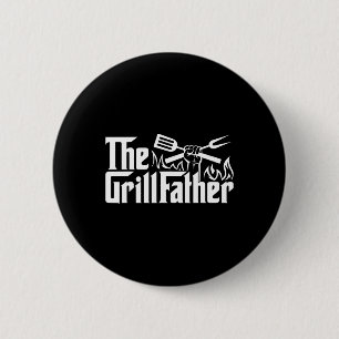Lustiger BBQ-Vater Retro-Grill Papa Männer Vaterta Button