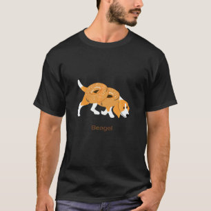 Lustiger Beagle Beagel Vegan und Hund Welpe T-Shirt