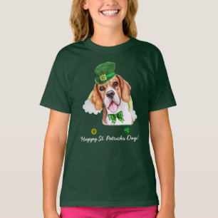 Lustiger Beagle Gold St. Patricks Tag T-Shirt