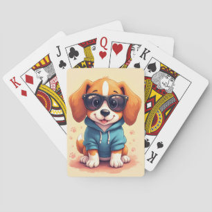 Lustiger Beagle Kawaii Hund Spielkarten
