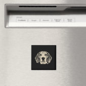 Lustiger Beagle-Meme: Hund raucht Zigarette  Magnet (In Situ (Geschirrspüler))