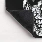 Lustiger Beagle-Schädel-Hund-Skelett-Halloween Mousepad (Ecke)