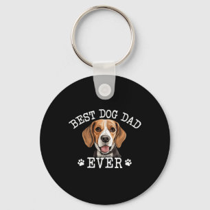 Lustiger Beagle-Vater Vatertag Vintage Ever Hundel Schlüsselanhänger