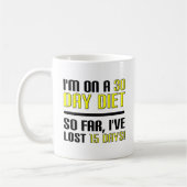 Lustiger Becher 30-Tage-Diät Kaffeetasse (Links)