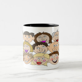 Lustiger Becher, auf dem ein Name hinzugefügt werd Zweifarbige Tasse