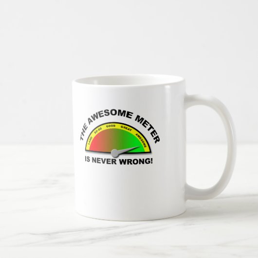 Lustiger Becher Awesome Meter Kaffeetasse (Rechts)