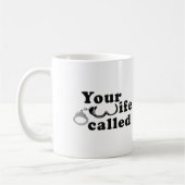 Lustiger Becher für Ehefrau Kaffeetasse (Links)