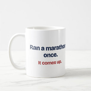 Lustiger Becher für einen Läufer, der einmal einen Kaffeetasse