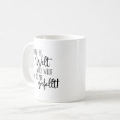 Lustiger Becher für Mädchen auf Deutsch Kaffeetasse (Vorderseite Links)
